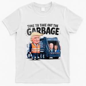 Garbage For Trump 2024 Funny Time To Take Out Garbage Biden T-Shirt