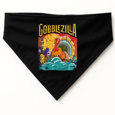 Gobblezila Funny Thanksgiving Monster Movie Spoof USA-Made Doggie Bandana
