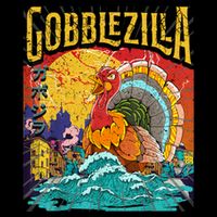 Gobblezila Funny Thanksgiving Monster Movie Spoof Tall T-Shirt