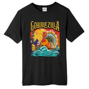 Gobblezila Funny Thanksgiving Monster Movie Spoof Tall Fusion ChromaSoft Performance T-Shirt