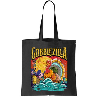 Gobblezila Funny Thanksgiving Monster Movie Spoof Bag