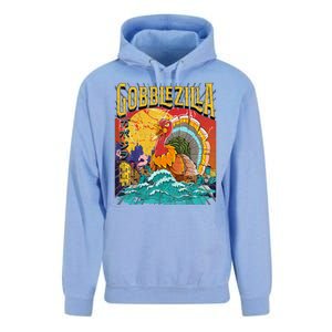 Gobblezila Funny Thanksgiving Monster Movie Spoof Unisex Surf Hoodie