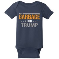 Garbage For Trump 2024 Baby Bodysuit