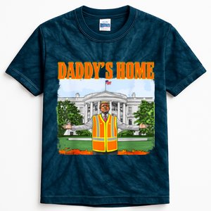 Garbage For Trump Funny DaddyS Home Trump 2024 Kids Tie-Dye T-Shirt