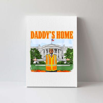 Garbage For Trump Funny DaddyS Home Trump 2024 Canvas