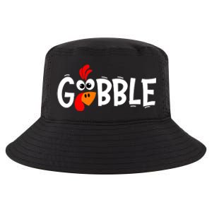 Gobble Funny Turkey Pilgrim Thanksgiving Boys Cool Comfort Performance Bucket Hat