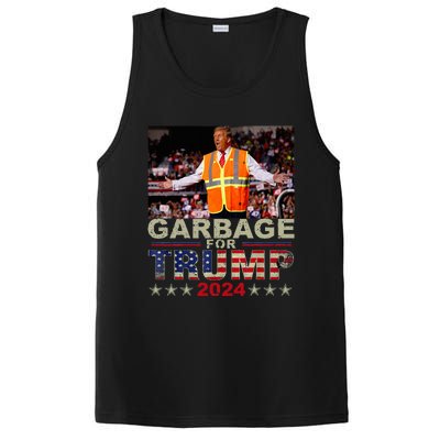 Garbage For Trump 2024 Trump Supporter PosiCharge Competitor Tank