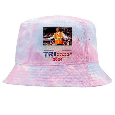 Garbage For Trump 2024 Trump Supporter Tie-Dyed Bucket Hat