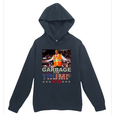 Garbage For Trump 2024 Trump Supporter Urban Pullover Hoodie