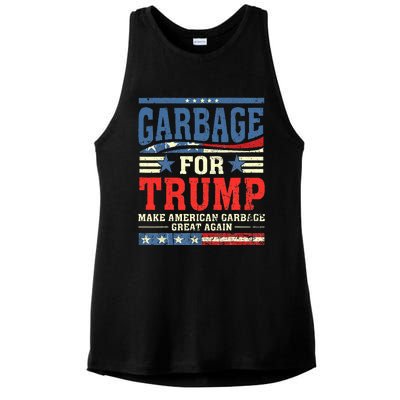 Garbage For Trump Make American Garbage Great Again Ladies PosiCharge Tri-Blend Wicking Tank