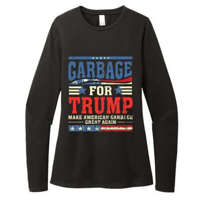 Garbage For Trump Make American Garbage Great Again Womens CVC Long Sleeve Shirt