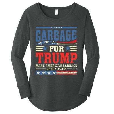 Garbage For Trump Make American Garbage Great Again Women's Perfect Tri Tunic Long Sleeve Shirt