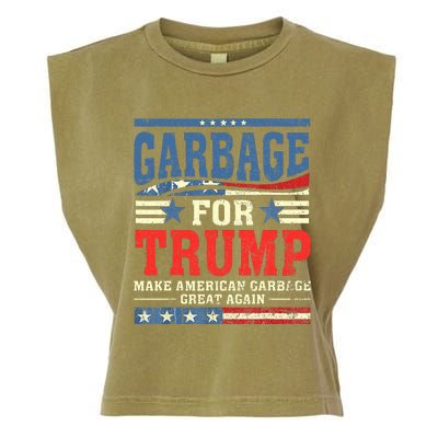 Garbage For Trump Make American Garbage Great Again Garment-Dyed Women's Muscle Tee