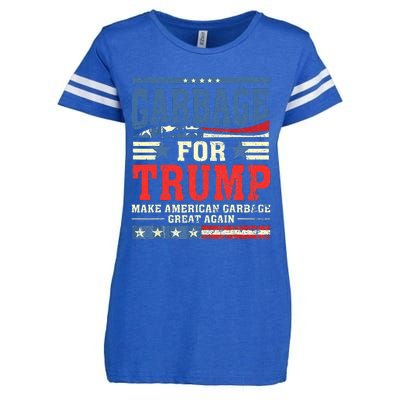 Garbage For Trump Make American Garbage Great Again Enza Ladies Jersey Football T-Shirt