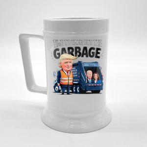 Garbage For Trump 2024 Time To Throw Out Biden Beer Stein