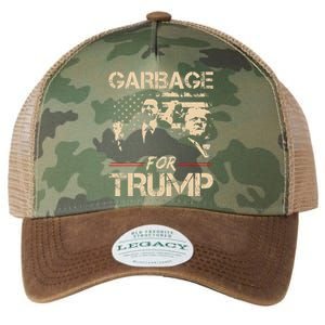 Garbage For Trump Make American Garbage Great Again Legacy Tie Dye Trucker Hat