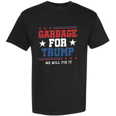 Garbage For Trump Garment-Dyed Heavyweight T-Shirt