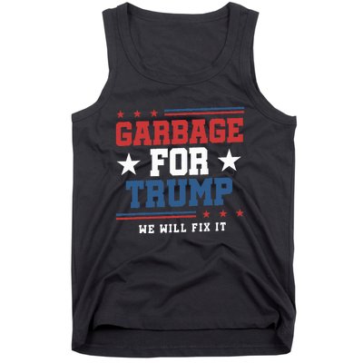 Garbage For Trump Tank Top