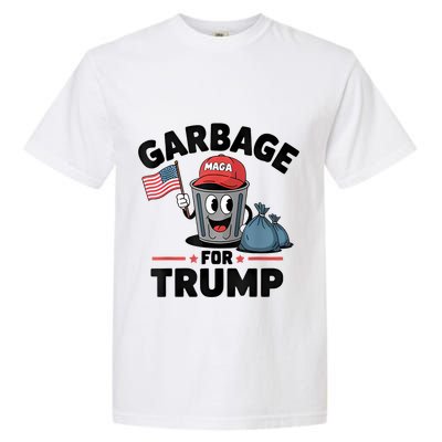 Garbage For Trump Proud Maga Garbage Trump Supporter Garment-Dyed Heavyweight T-Shirt