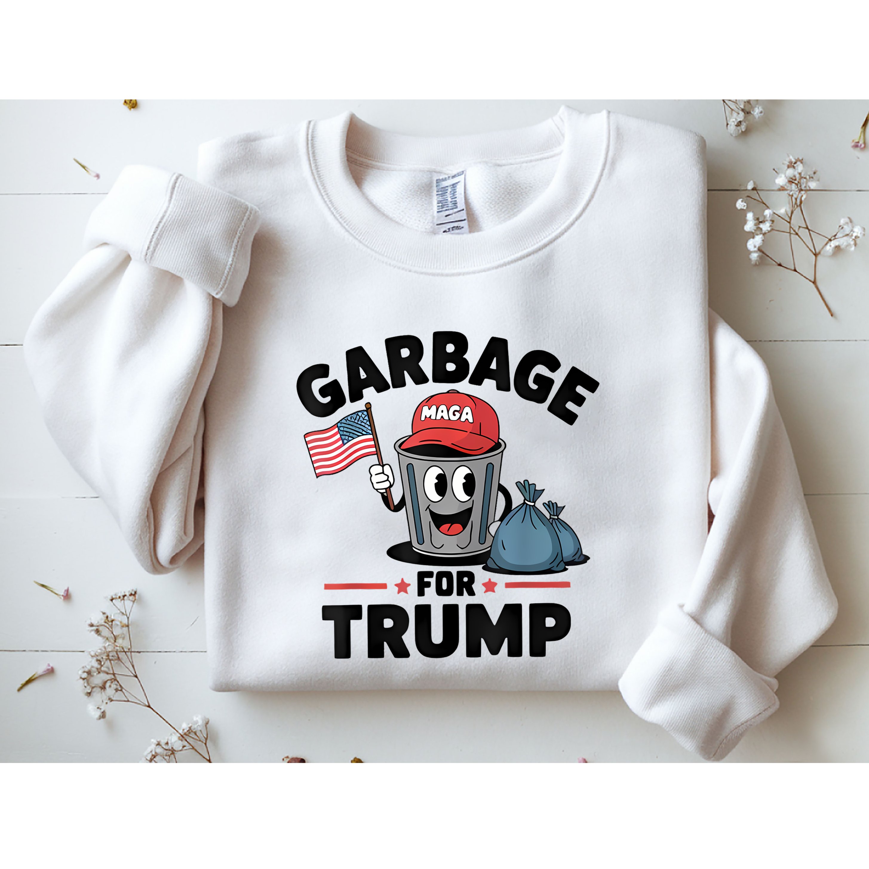 Garbage For Trump Proud Maga Garbage Trump Supporter Sweatshirt