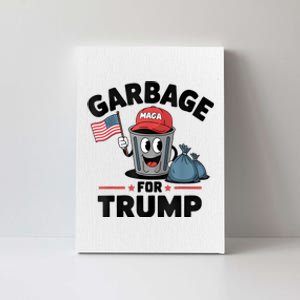 Garbage For Trump Proud Maga Garbage Trump Supporter Canvas