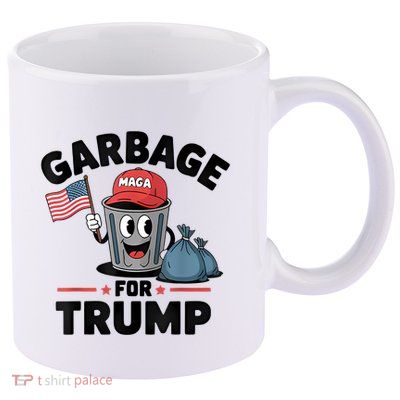 Garbage For Trump Proud Maga Garbage Trump Supporter 11oz C Handle Ceramic Mug