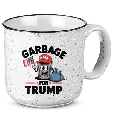 Garbage For Trump Proud Maga Garbage Trump Supporter 15oz Campfire Ceramic Mug