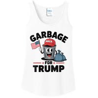 Garbage For Trump Proud Maga Garbage Trump Supporter Ladies Essential Tank