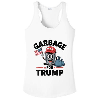 Garbage For Trump Proud Maga Garbage Trump Supporter Ladies PosiCharge Competitor Racerback Tank