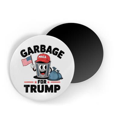 Garbage For Trump Proud Maga Garbage Trump Supporter Magnet