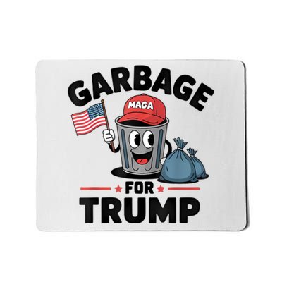 Garbage For Trump Proud Maga Garbage Trump Supporter Mousepad