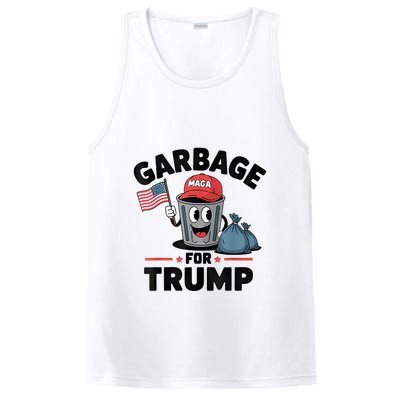 Garbage For Trump Proud Maga Garbage Trump Supporter PosiCharge Competitor Tank