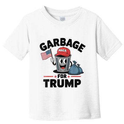 Garbage For Trump Proud Maga Garbage Trump Supporter Toddler T-Shirt