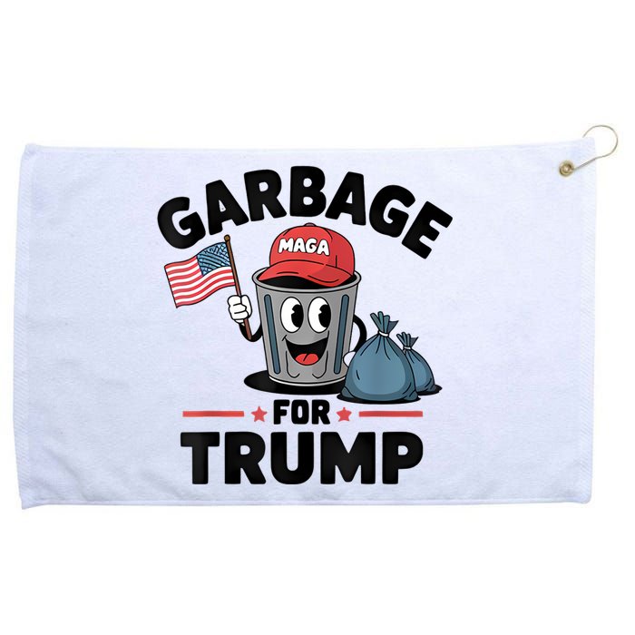 Garbage For Trump Proud Maga Garbage Trump Supporter Grommeted Golf Towel