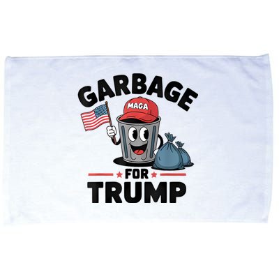 Garbage For Trump Proud Maga Garbage Trump Supporter Microfiber Hand Towel