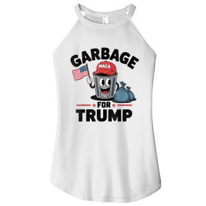 Garbage For Trump Proud Maga Garbage Trump Supporter Women's Perfect Tri Rocker Tank