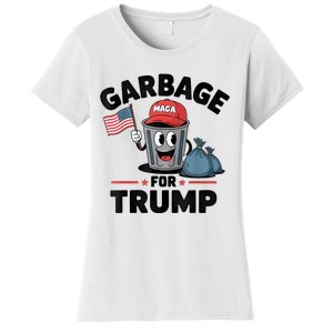 Garbage For Trump Proud Maga Garbage Trump Supporter Women's T-Shirt