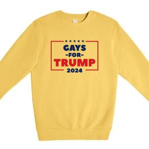 Gays For Trump Premium Crewneck Sweatshirt