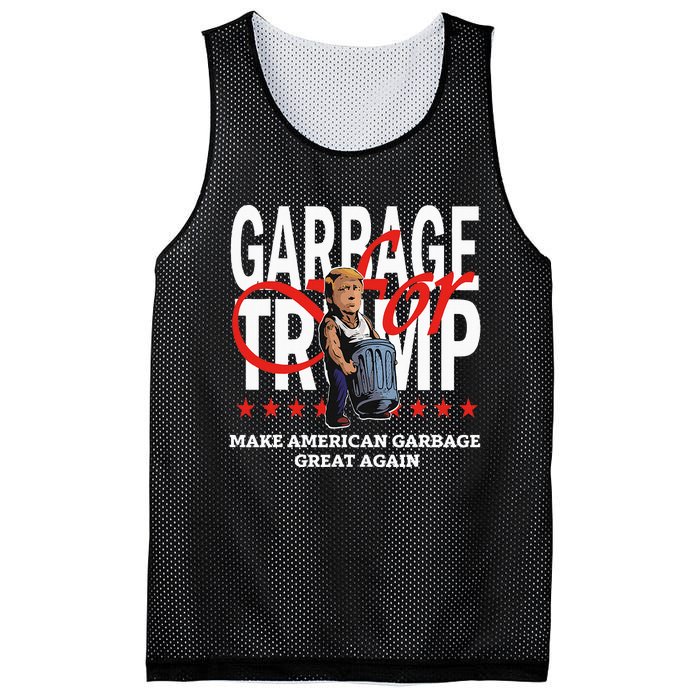 Garbage For Trump 2024 Make American Garbage Great Again Mesh Reversible Basketball Jersey Tank