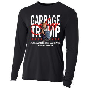 Garbage For Trump 2024 Make American Garbage Great Again Cooling Performance Long Sleeve Crew