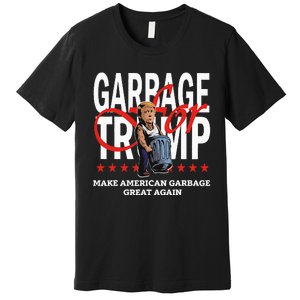 Garbage For Trump 2024 Make American Garbage Great Again Premium T-Shirt