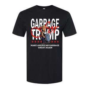 Garbage For Trump 2024 Make American Garbage Great Again Softstyle CVC T-Shirt