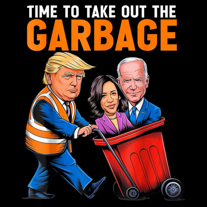Garbage For Trump 2024 Funny Time To Take Out Garbage Biden Poster