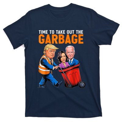 Garbage For Trump 2024 Funny Time To Take Out Garbage Biden T-Shirt