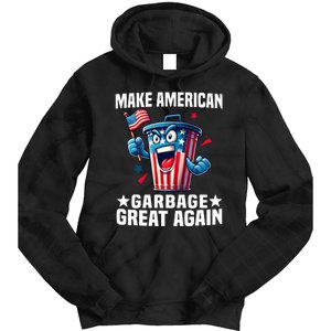 Garbage For Trump 2024 Make American Garbage Great Again Tie Dye Hoodie