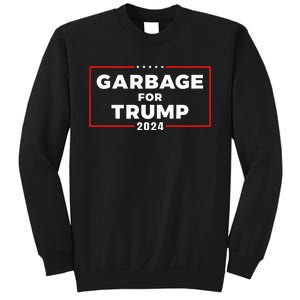 Garbage For Trump 2024 Team Garbage Presidential Election Sweatshirt