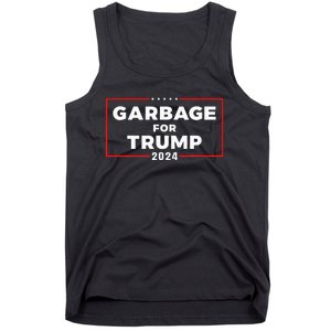 Garbage For Trump 2024 Team Garbage Presidential Election Tank Top