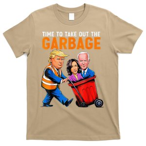 Garbage For Trump 2024 Funny Time To Take Out Garbage Biden T-Shirt