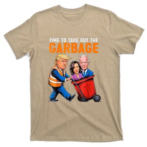 Garbage For Trump 2024 Funny Time To Take Out Garbage Biden T-Shirt