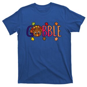 Gobble Funny Turkey Thanksgiving Family Graphic Gift T-Shirt